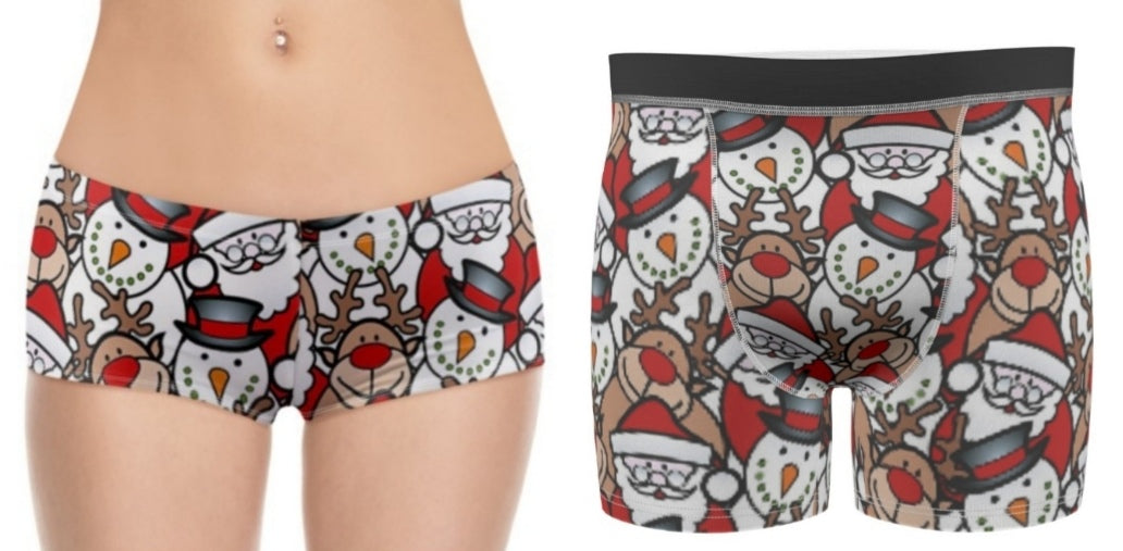 Christmas With Santa Matching Underwear Set For Couples – Twain
